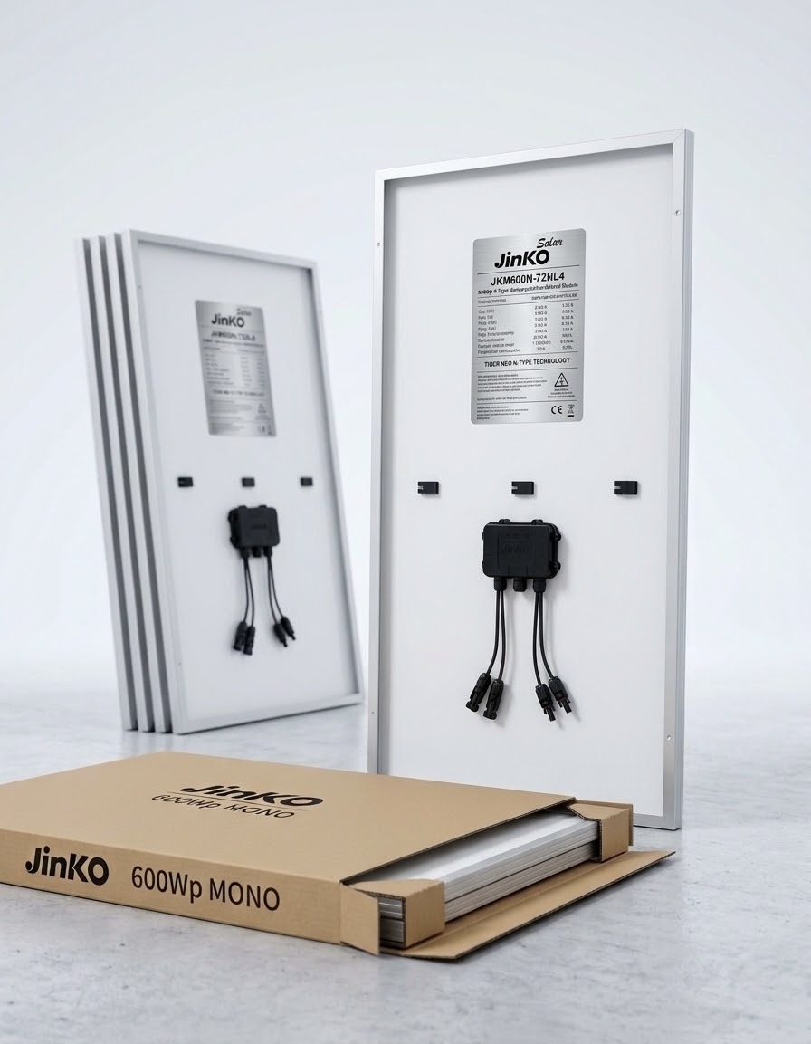 600W Jinko Monocut Bifacial Solar Panel - Image 3